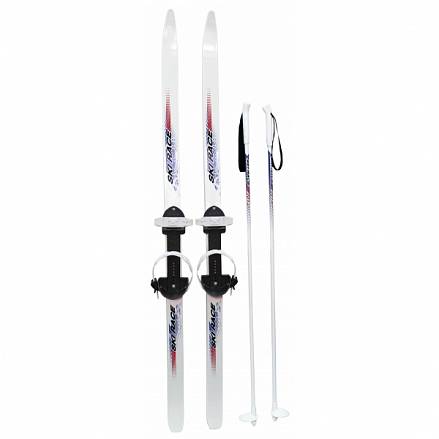 Лыжи подростковые, 120/95 см - с палками - Ski Race 